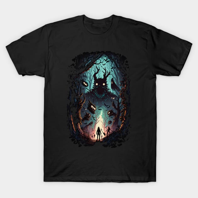 Creeps In The Forest 3 T-Shirt by Bear Face Studios